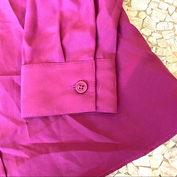 Fuchsia Michael Kors gold studded blouse beautiful Excellent condition. - Picture 7 of 7